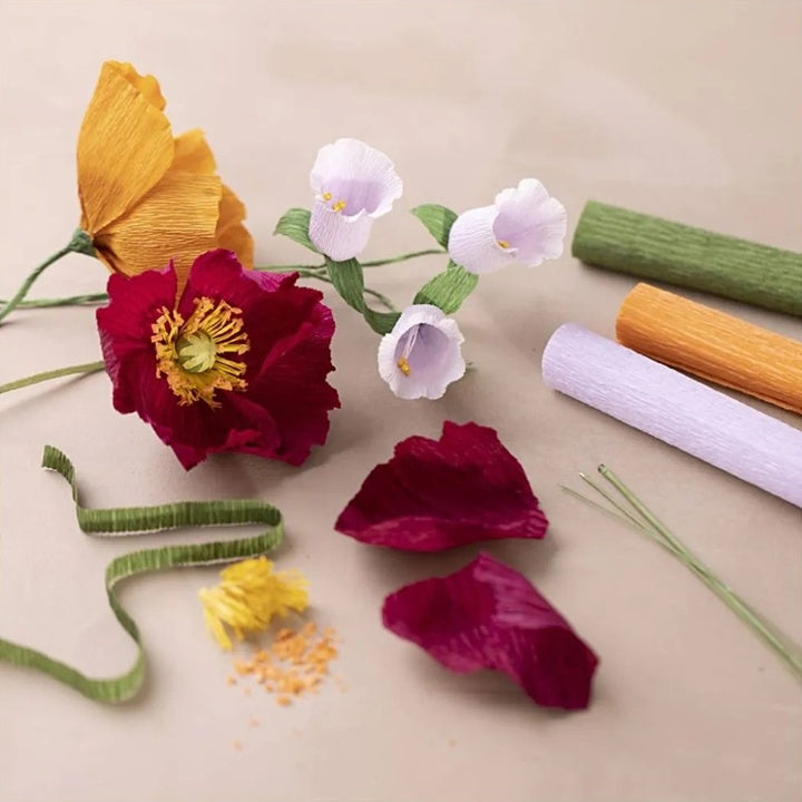 Crepe Paper Flower-Making Set for Beginners - image 1