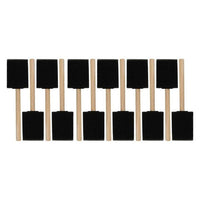 D.K. ART & CRAFT 40 mm Foam Brushes, Set of 12 — image 1