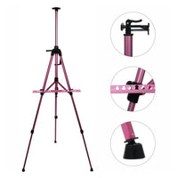 D.K. ART & CRAFT Aluminum Easel, Pink