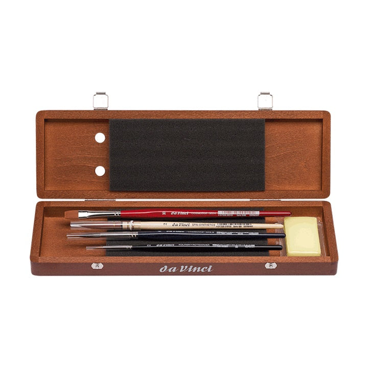 da Vinci Watercolor Brush Set in Wooden Box