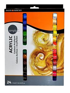 Daler - Rowney Acrylic Paint Set, 24 x 12 ml