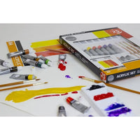 Daler Rowney Acrylic Set with Accessories, Set of 25