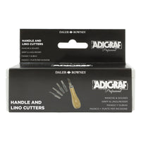 DALER ROWNEY Adigraf Professional Linocut Carving Tool Set of 5
