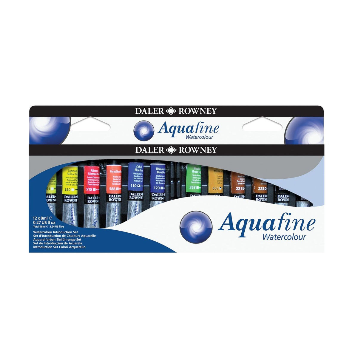 DALER ROWNEY Aquafine Watercolor Set 12 x 8 ml