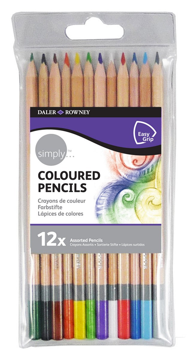 DALER ROWNEY D&R Simply Colored Pencil Set of 12