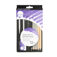 DALER ROWNEY D&R Simply Pencil and Charcoal Set of 12
