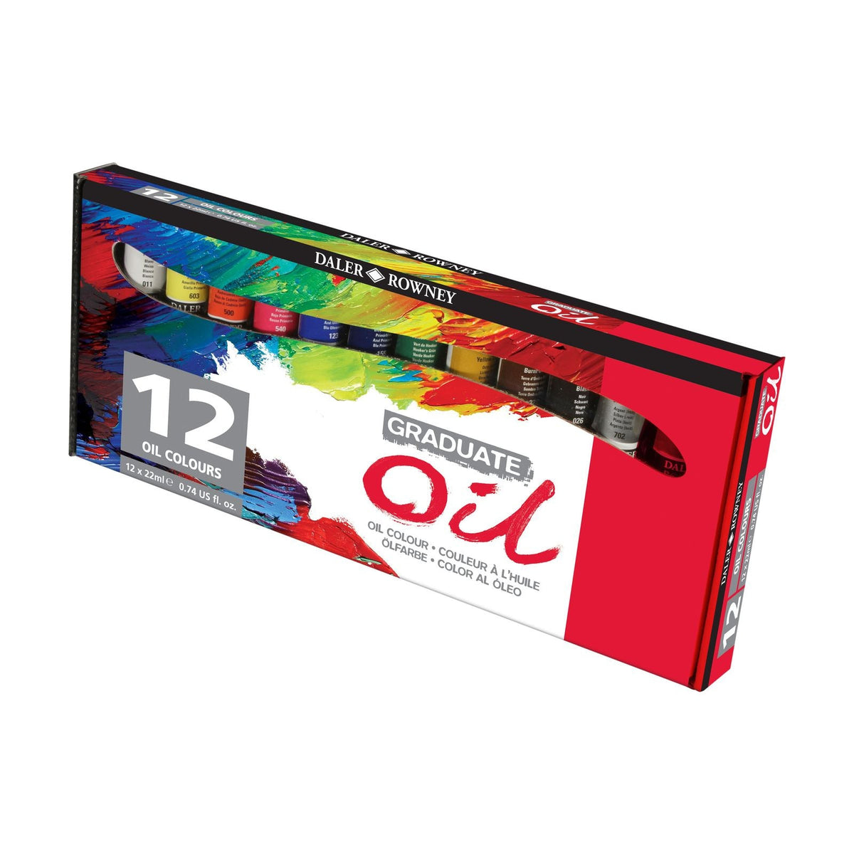 DALER ROWNEY D&R Graduate Oil Color Set 12 x 22 ml