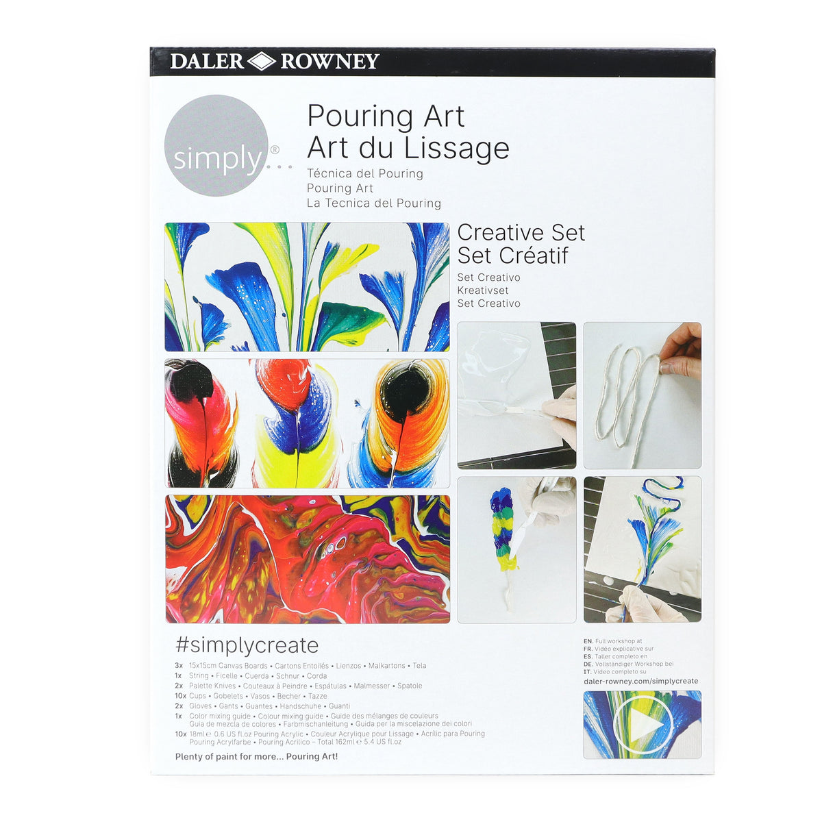 DALER ROWNEY D&R Simply Acrylic Pouring Set