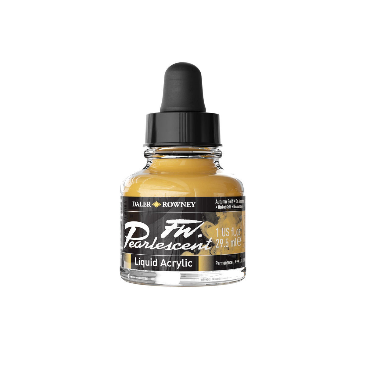 DALER ROWNEY FW Pearlescent Acrylic Ink 29.5 ml – Autumn Gold