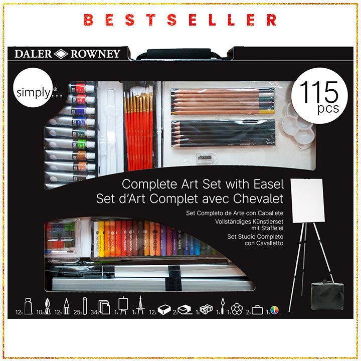 Daler-Rowney Large Art Set with Easel — image 1