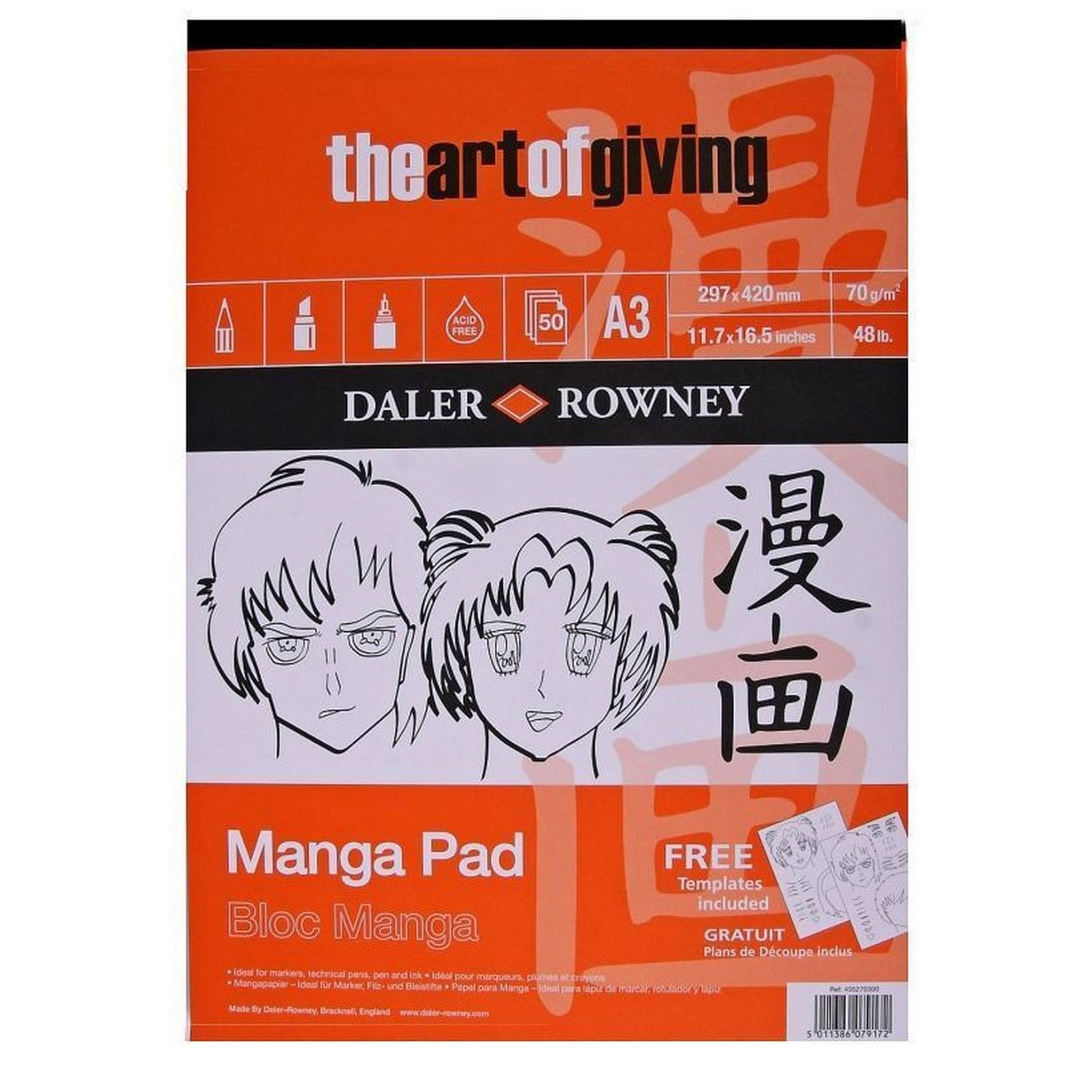 DALER ROWNEY Manga Marker Pad A3 70 g - 50 Sheets