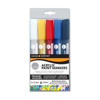 DALER ROWNEY Simply Acrylic Marker Set of 5 (2–3 mm)