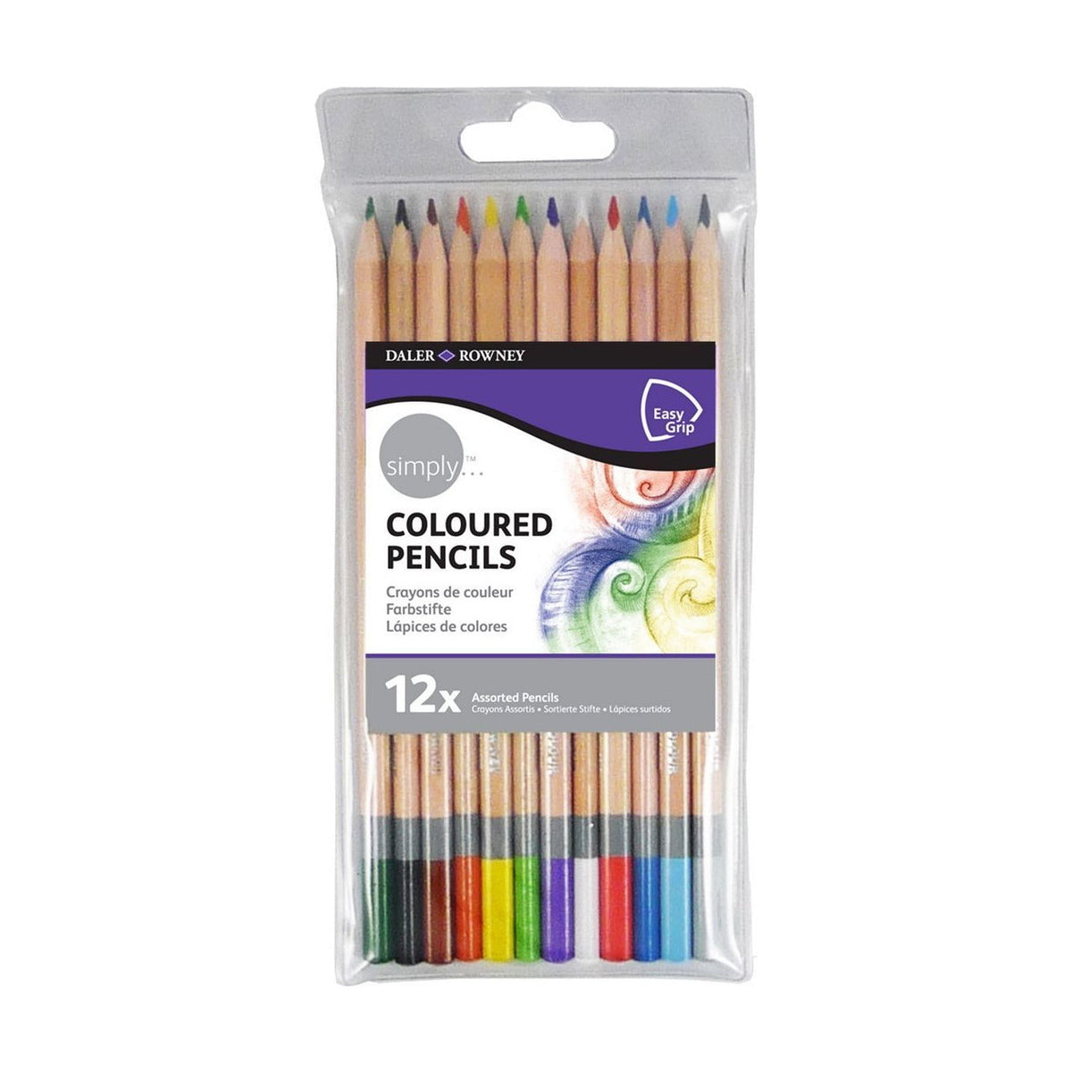 DALER ROWNEY Simply Colored Pencils Set / 12 pcs