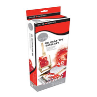 Daler-Rowney Simply Creative Oil Paint Set with Easel, 40-Piece