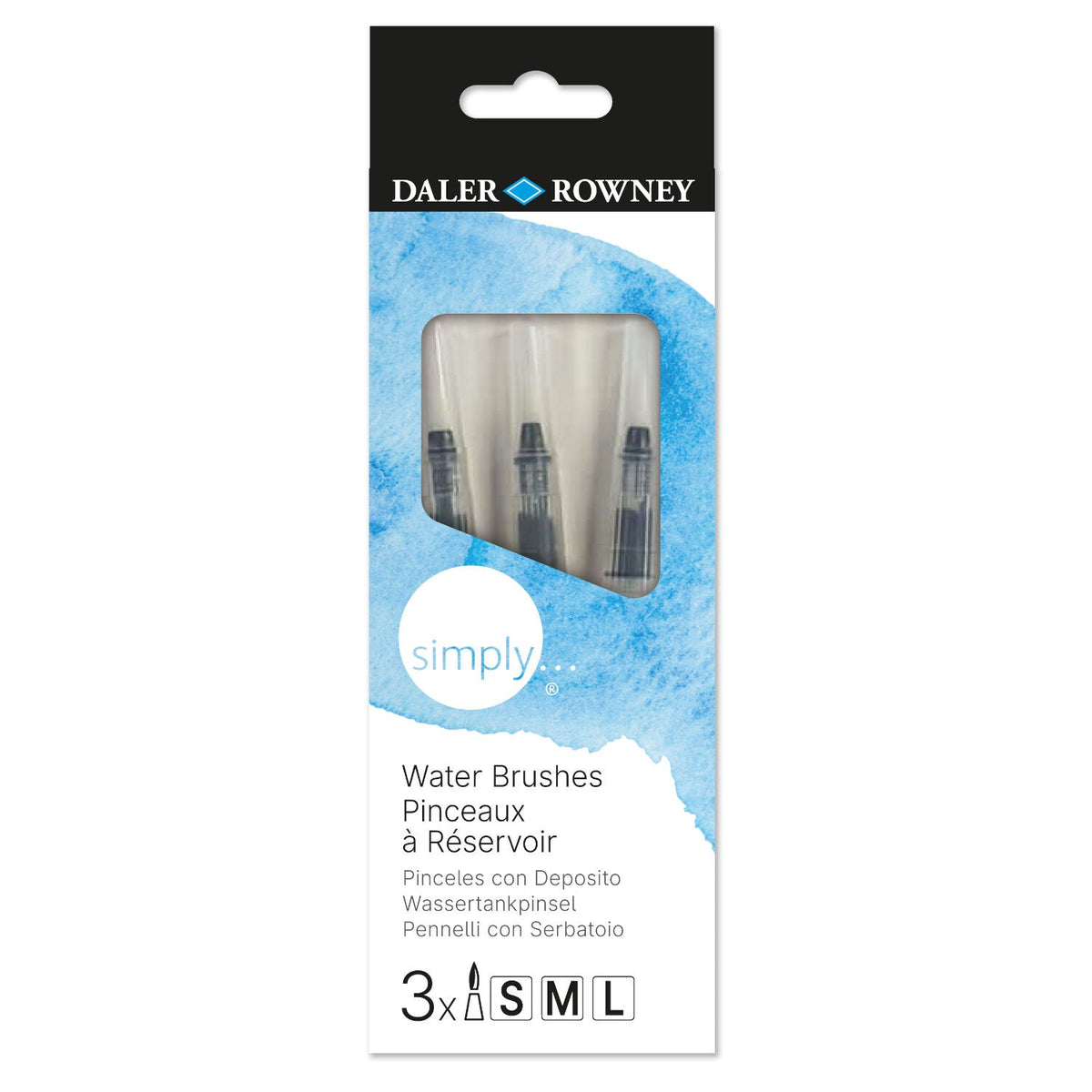 DALER ROWNEY Simply Empty Water Brush Set of 3