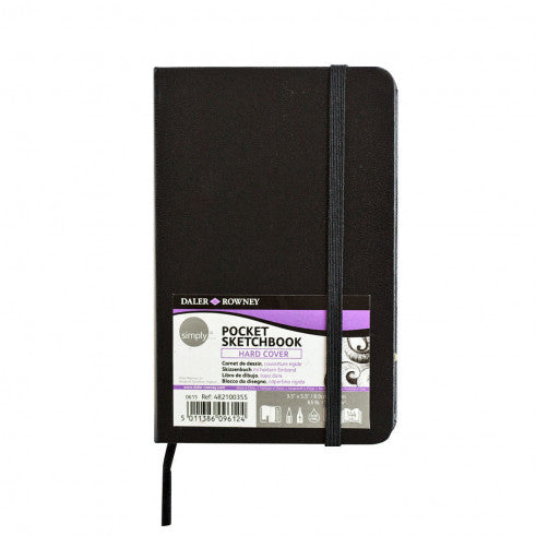 DALER ROWNEY Simply Glued Pocket Sketchbook, 100 g/m², 72 Sheets