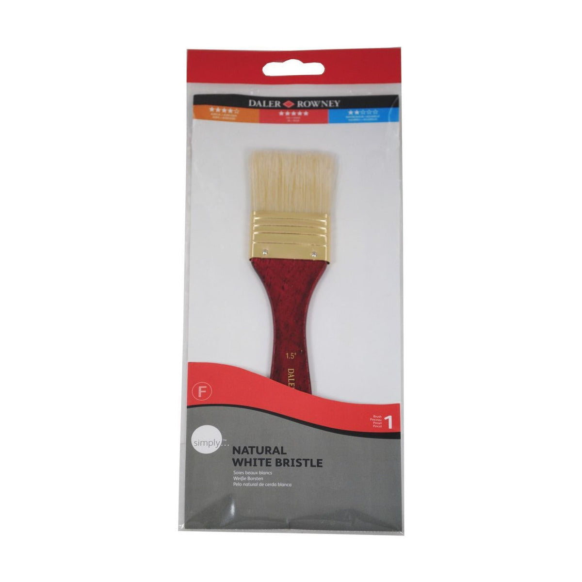 DALER ROWNEY Simply Hog Bristle Oil Brush Set - 10-piece set