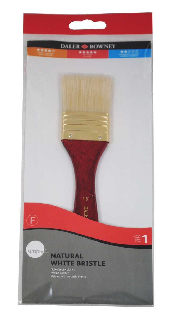 DALER ROWNEY Simply Oil Brush Set, Hog Bristles, 10 pcs, Long Handle