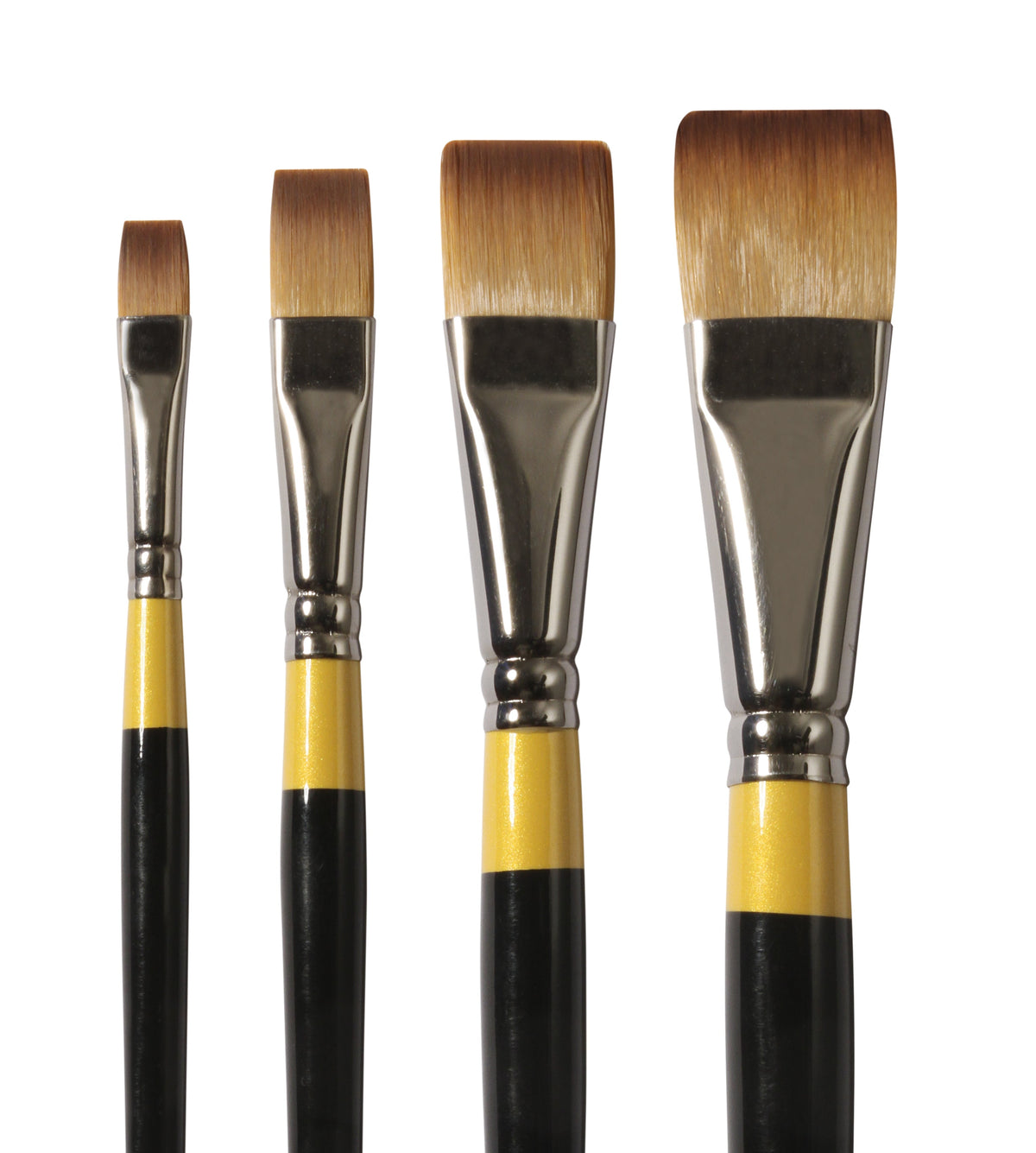 DALER ROWNEY System3 Short Flat Acrylic Brush, Size 1/4