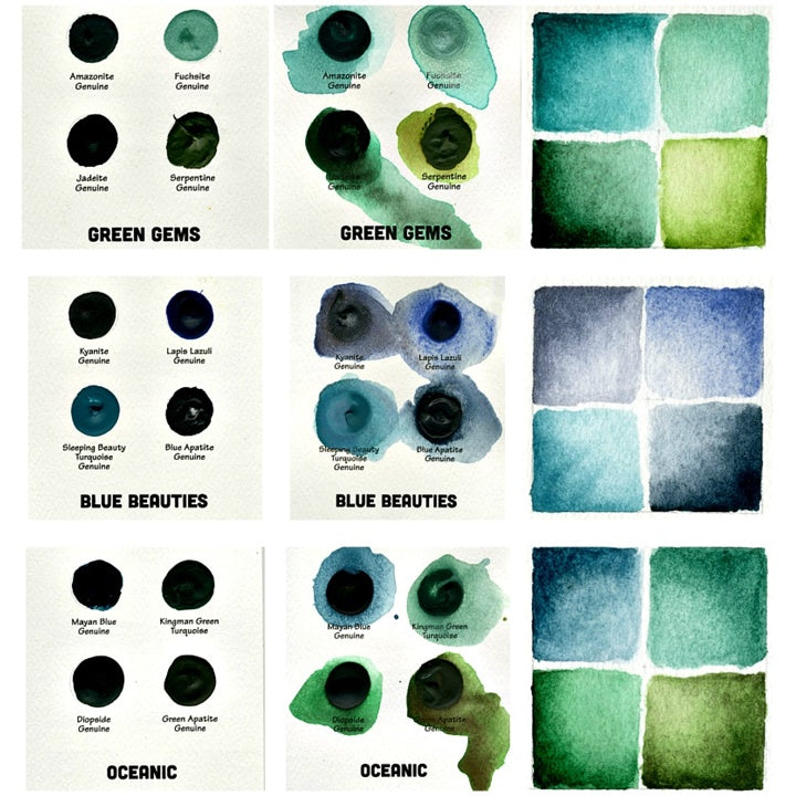 DANIEL SMITH Watercolor Dot Cards MINERAL MARVELS
