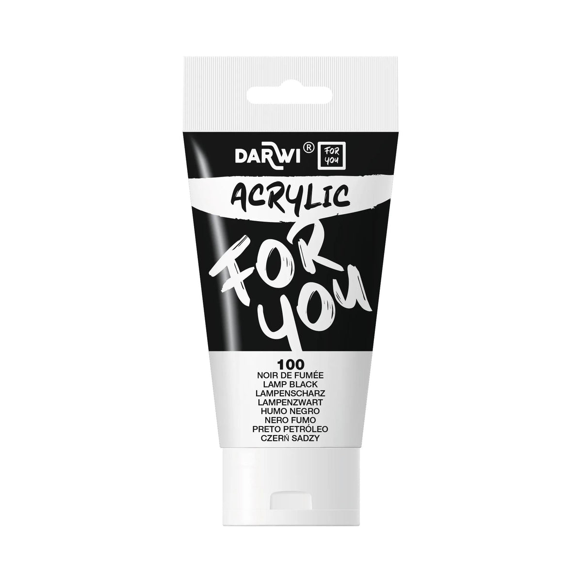 DARWI Acryl Acrylic Paint 75 ml – Black