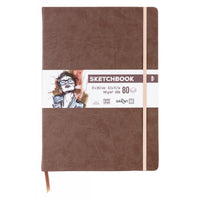 DARWI For You Sketchbook Brown A4 - 140 g/m², 80 Sheets