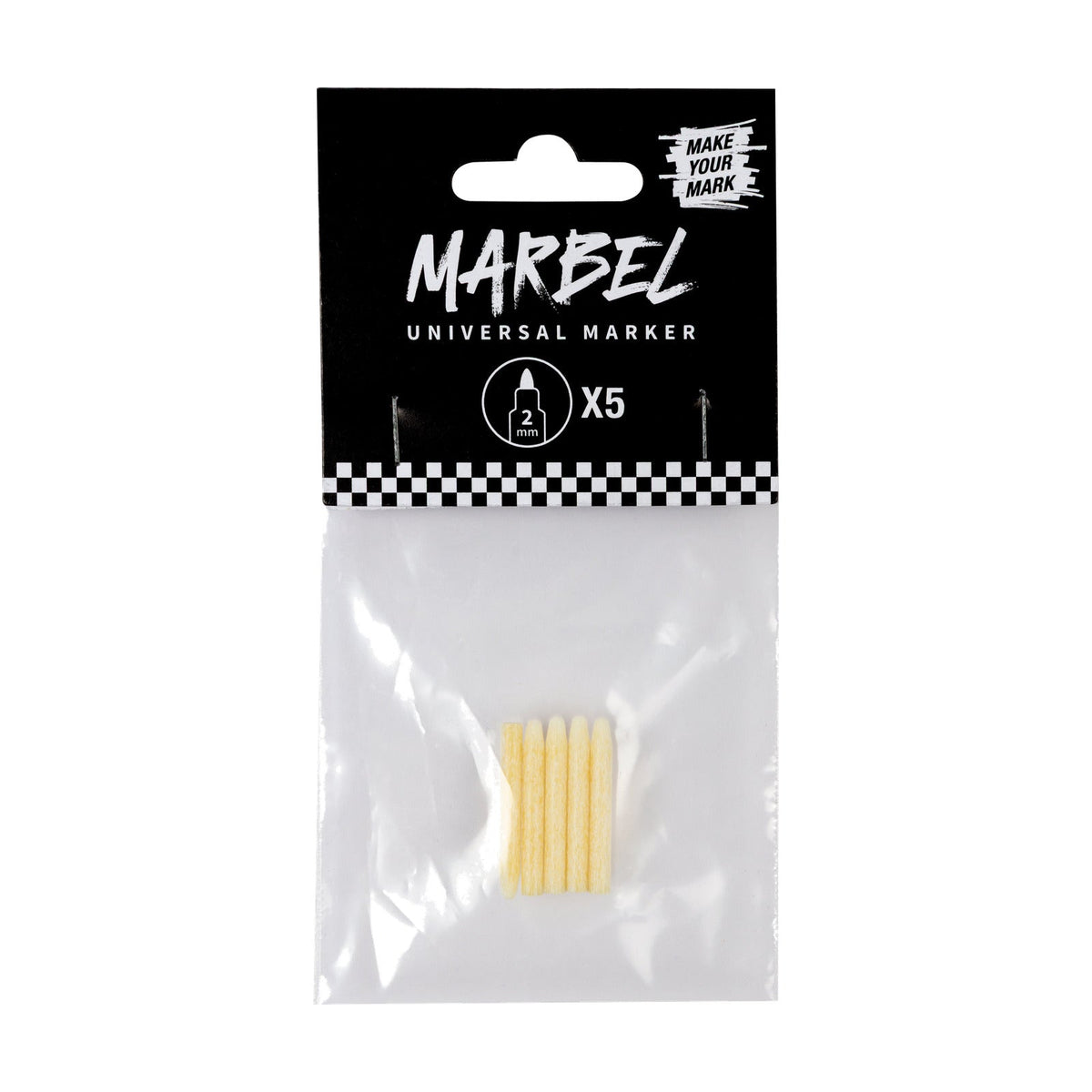 DARWI Marbel Replacement Tips for Markers, 2 mm, Set of 5