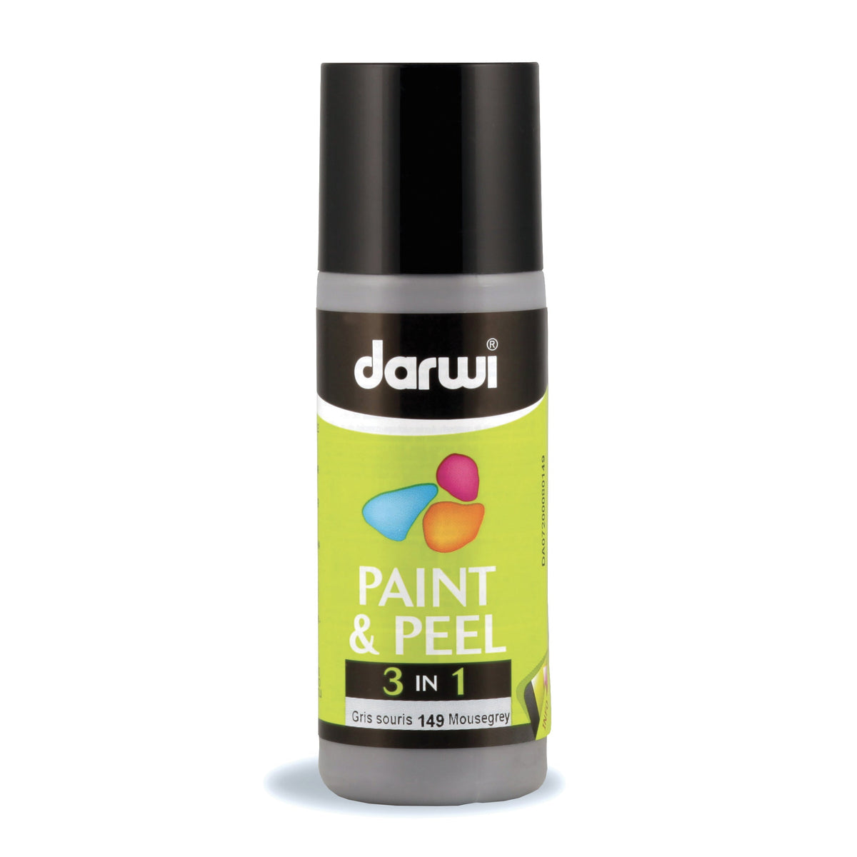DARWI Paint & Peel 3-in-1 Peel-Off Glass Paint 80 ml – gray