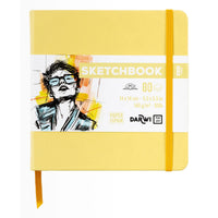 DARWI Sketchbook For You Yellow 14 x 14 cm, 140 gsm, 80 Sheets