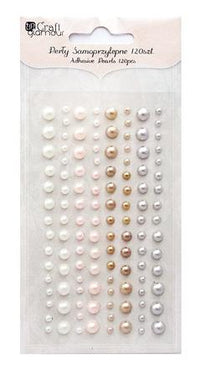 Decorative Beads Mocca Cream - Set of 120