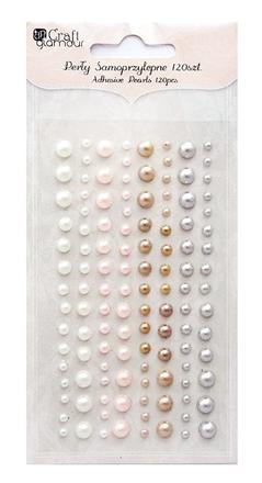 Decorative Beads Mocca Cream - Set of 120