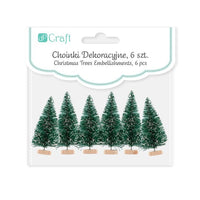 Decorative Christmas Mini Trees, Set of 6 - Image 2