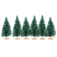Decorative Christmas Mini Trees, Set of 6 - Image 1
