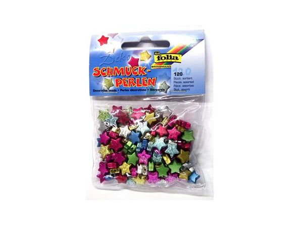 Decorative Stones Stars, Flat/Faceted, 120 pcs