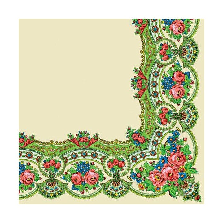 Decoupage Napkin - Floral Pattern - 1 pc