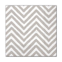 Decoupage Napkins - Big Chevron Gray - 1 pc
