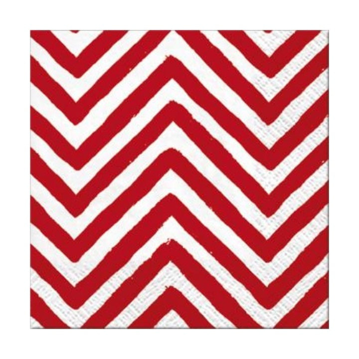 Decoupage Napkins - Big Chevron Red - 1 pc