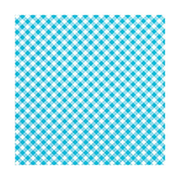 Decoupage Napkins - Blue and White Checks - 1 pc