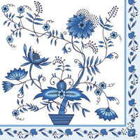 Decoupage Napkins - Blue Flowers - 1 pc