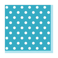 Decoupage Napkins, Blue with Polka Dots, 1 pc