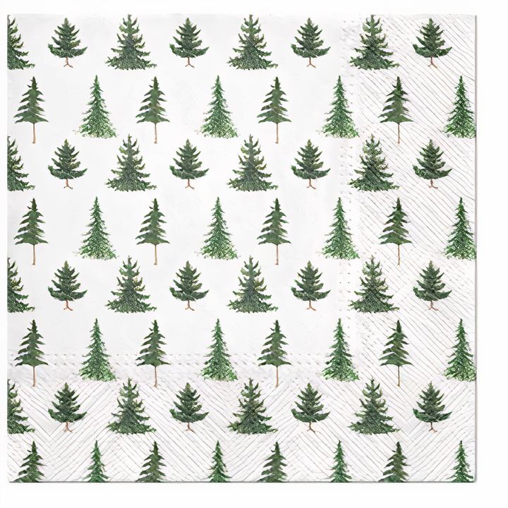 Decoupage Napkins, Christmas Trees in the Forest, 1 pc