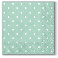 Decoupage Napkins Cocktail Mint Dots, 1 pc