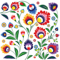 Decoupage Napkins - Colorful Flowers - 1 pc