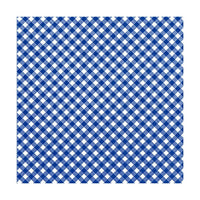 Decoupage Napkins, Dark Blue and White Checks, 1 pc