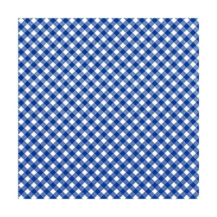 Decoupage Napkins, Dark Blue and White Checks, 1 pc