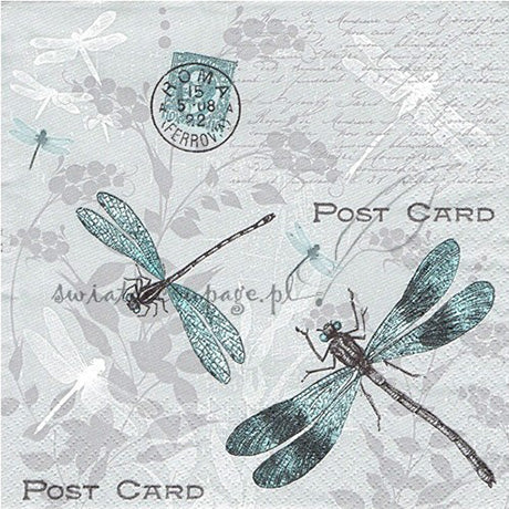Decoupage Napkins - Dragonflies - 1 pc