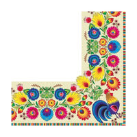 Decoupage Napkins – Folk White & Cream – 1 pc