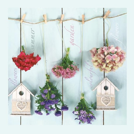 Decoupage Napkins - Garden Flowers - 1 pc