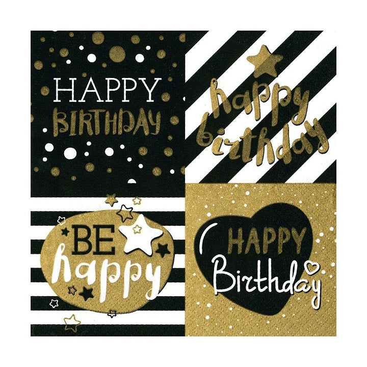 Decoupage Napkins - Happy Birthday - 1 pc