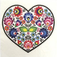 Decoupage Napkins - Heart - 1 pc